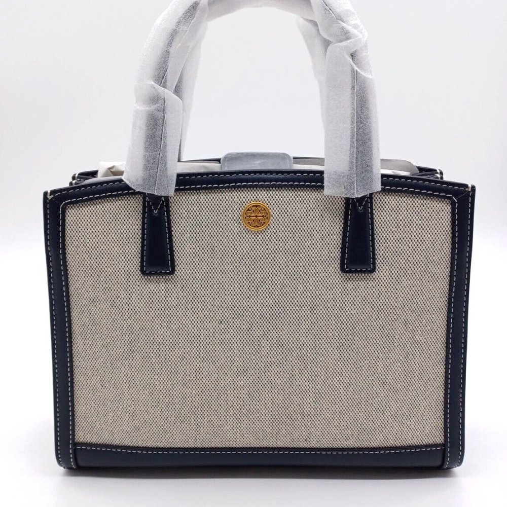 TORY BURCH Small Walker Canvas Satchel Bag